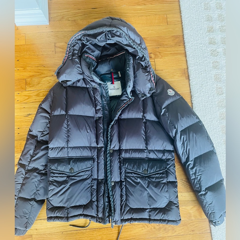 Charcoal Grey Men’s Moncler Puffer Jacket